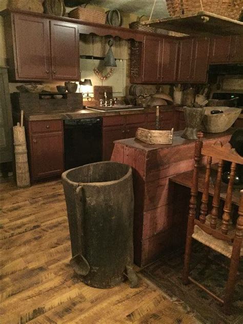 Pin By Nancy Jewison On Country Kitchens Primitive Kitchen Primitive