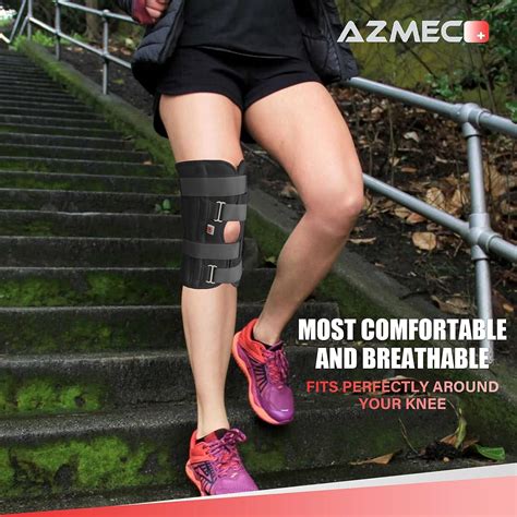 Azmec Straight Leg Brace Tri-Panel Orthopedic Knee Immobilizer 12
