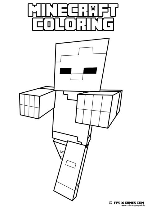 Minecraft Coloring Kids Coloring Pages Printable