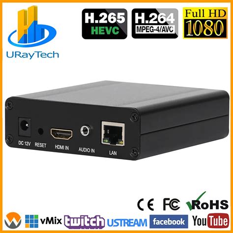 Codificador de vídeo hevc h 265 h 264 suporta hdcp hdmi a ip