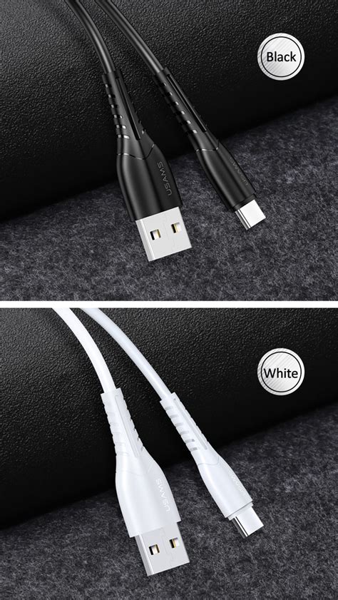 Usams 2a Micro Usb Type C Fast Charging Data Cable For Huawei P30 Pro Mate 30 Xiaomi Mi9 9pro