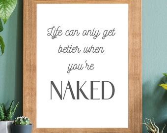 Life Is Better Naked Etsy Canada