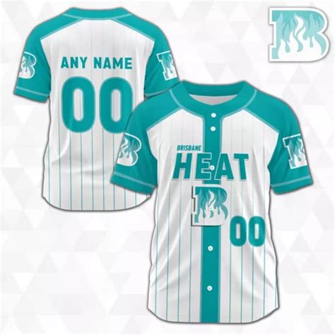 Brisbane Heat Baseball Jersey BBL 2023 – 2024 Personalized