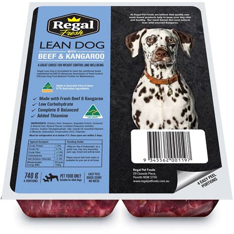 Regal Lean Dog Beef And Kangaroo 740g Woolworths