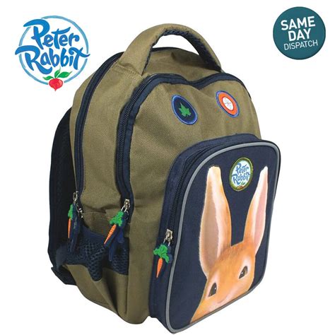 Peter Rabbit And Friends Backpack Khaki Rucksack Adventurer Beatrix