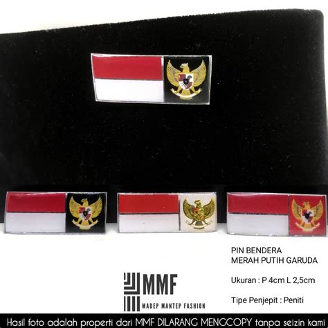 Jual Pin Bendera Merah Putih Garuda Pin Merah Putih PIN BENDERA MERAH