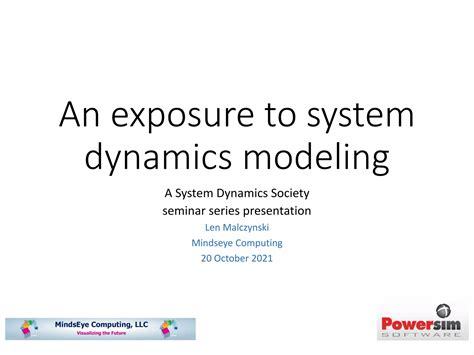 Slides Introduction To System Dynamics Modeling October Pdf