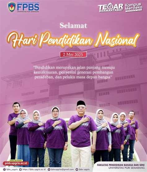 Selamat Hari Pendidikan Nasional 2023 Fakultas Pendidikan Bahasa Dan Seni