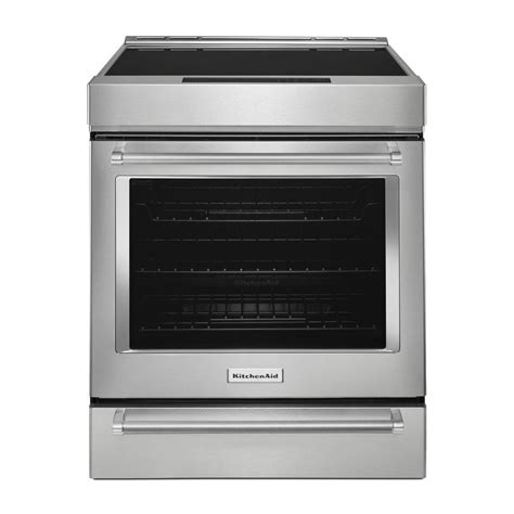 Reviews For Kitchenaid 30 Inch 4 Burner Element Induction Slide In Convection Range With Air Fry