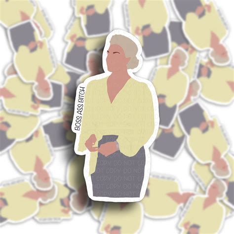 Rebecca Ted Lasso Sticker Boss Ass Bitch Etsy