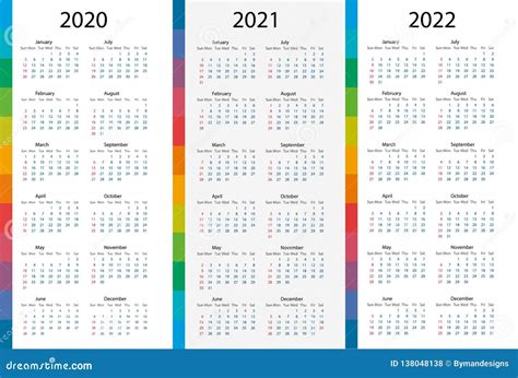 Sistema De La Plantilla Del Calendario Para A Os