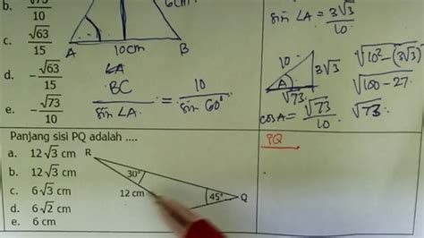 Soal Trigonometri Menghitung Besar Sudut Dengan Aturan Sinus Hot Sex