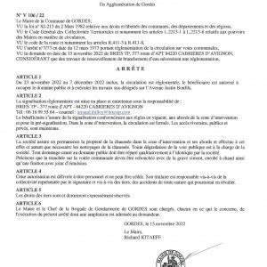 Arr T Municipal Portant Permission De Voirie Et R Glement Temporaire