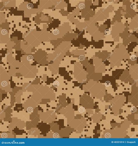 Desert Seamless Digital Camo Stock Vector Image 40331814