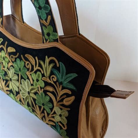 Black Brown Aari Work HandBag Gyawun