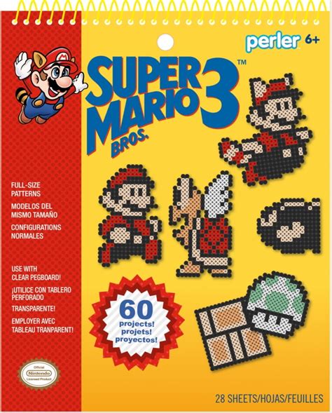 Perler 80 22841 Beads Super Mario Bros Fuse Bead Pattern Pad 14pgs