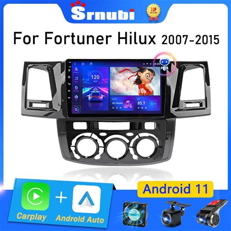 Srnubi Android 11 Car Radio For Toyota Fortuner 1 Hilux Revo Vigo 2007