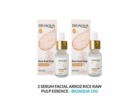 Ripley Serum Facial Arroz Rice Raw Pulp Essence Bioaqua 15ml 2 Unidades