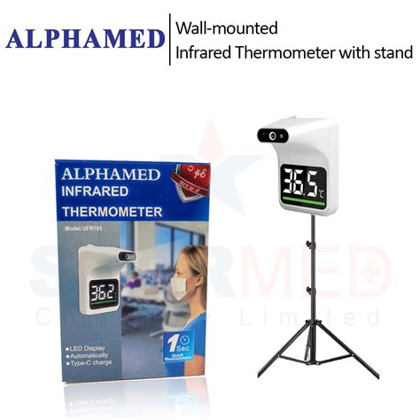 Alphamed Wall Mounted Infrared Thermometer With Stand Star Med