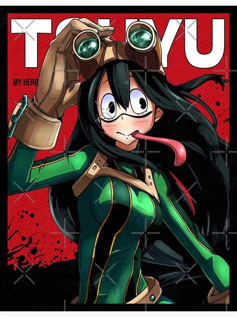 Froppy Tsuyu Asui My Hero Academia Red Comic Design Sticker For Sale