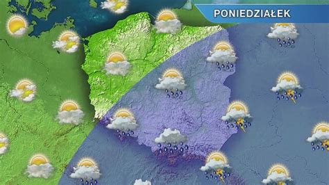 Prognoza pogody na dziś Polska równo podzielona na pogodną i