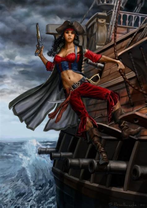 Digital Art By Shane Braithwaite Art And Design Pirate Woman Pirate Art Pirates