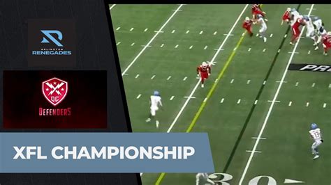 2023 Xfl Championship Highlights Arlington Renegades Vs Dc Defenders