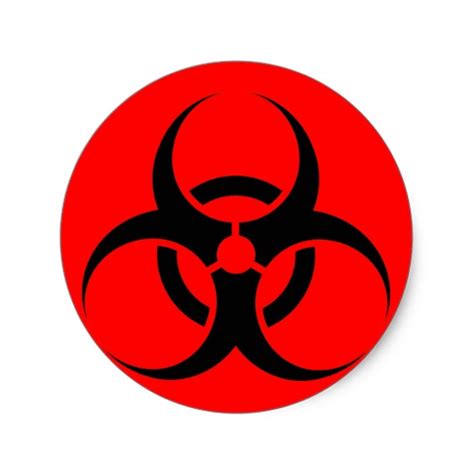 Red Biohazard Signs - ClipArt Best