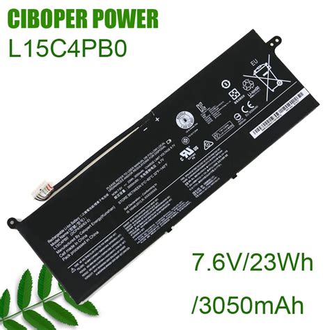 Bateria Genu Na L15c4pb0 7 6v 23wh 3050mah L14m4p22 Do Port Til De Cp