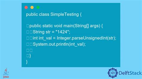 Comment convertir une chaîne de caractères en un Int en Java Delft Stack