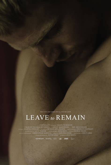 Leave To Remain海报 1 高清原图海报 金海报 Goldposter