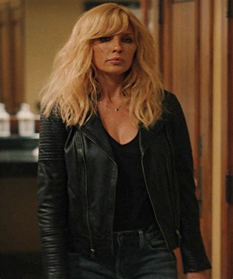 Yellowstone Beth Dutton Kelly Reilly Black Leather Jacket