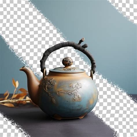 Premium PSD Chinese Ceramic Teapot For Tea Ceremony On A Transparent