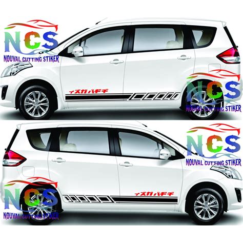 Jual NEW Sticker Mobil Suzuki Ertiga Stiker Mobil All New Ertiga Xl7