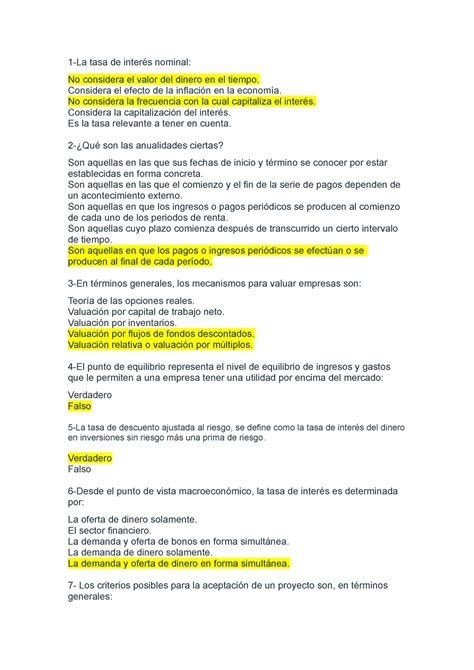 Tp Adm Financiera Trabajo Practico La Tasa De Inter S Nominal