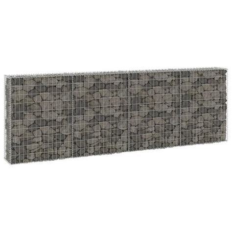 Mur en gabion avec couvercles Acier galvanisé 300x30x100 cm DIN