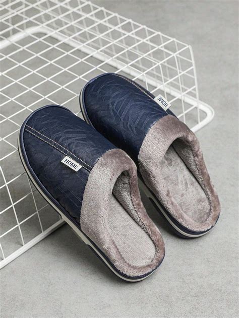 Pantuflas Con Cierre De Gancho Y Bucle Para Hombres C Lidas Y