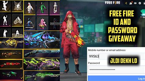 Free Fire Pro Id Giveway Today For All Players Free Fire Id And