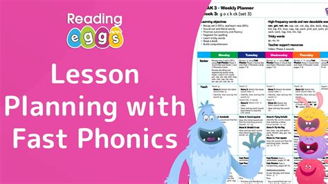 Lesson Planning For Teachers With Fast Phonics Reading Eggs Schools