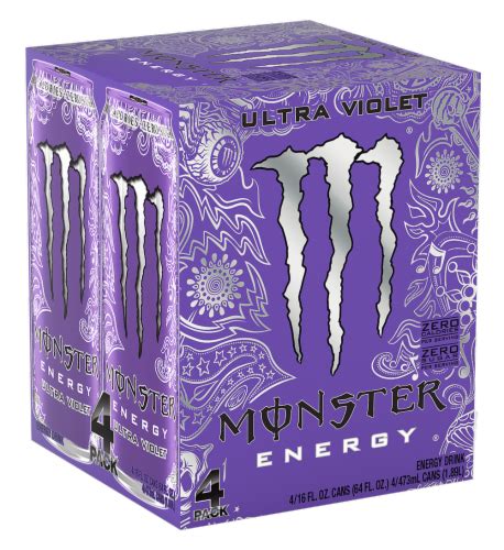 Monster Zero Sugar Ultra Violet Energy Drink Multipack Cans Ct