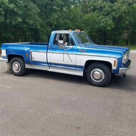 1976 Chevrolet C30 K30 Pickup Blue Rwd Automatic Sierra Grande Classic Chevrolet C30 K30 1976