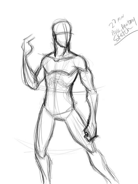 20 min male anatomy sketch by Mister-Grimm on deviantART | Anatomy ...