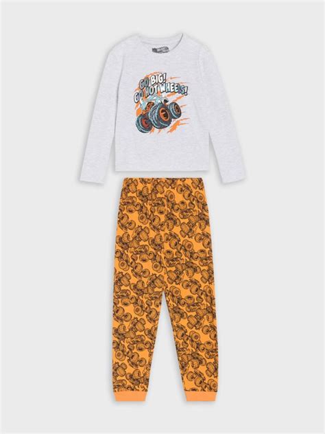 Piżama dwuczęściowa Hot Wheels Kolor szary SINSAY 250EV 09M