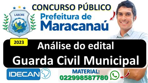 Concurso Prefeitura de Maracanaú CE 2023 GUARDA CIVIL MUNICIPAL