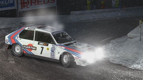 Dirt Rally Lancia Delta S Monaco Approche Du Col De Turini