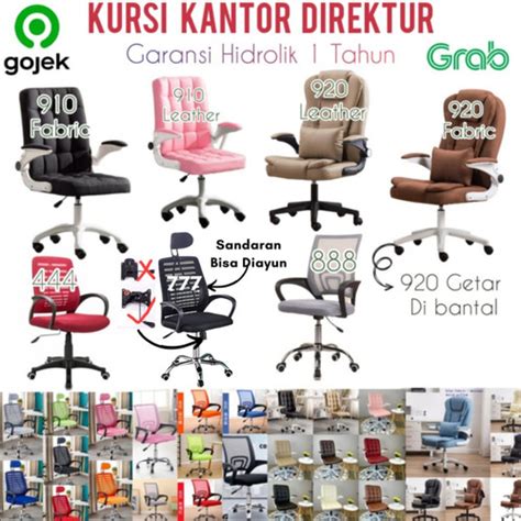 Promo Luxes Kursi Kantor Hidrolik Kursi Jaring Sandaran Kepala Terlaris