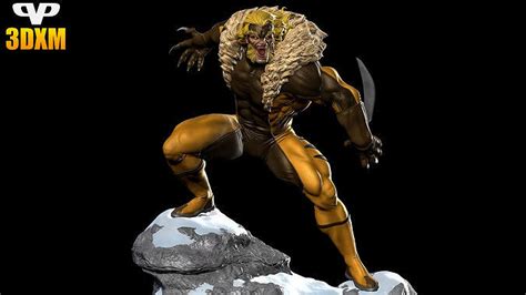 Sabretooth Stl For 3d Printing Chibistl 3dxm 3d Model 3d Printable