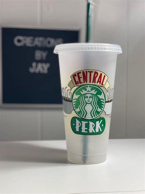 Friends Starbucks Reusable Cup Central Perk Starbucks Etsy