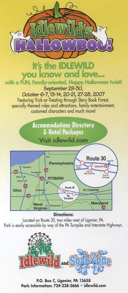 Idlewild And Soakzone Map And Brochure 1997 2023