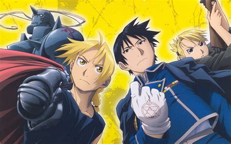 Roy Mustang, Riza Hawkeye, Edward and Alphonse Elric - Roy Mustang ...